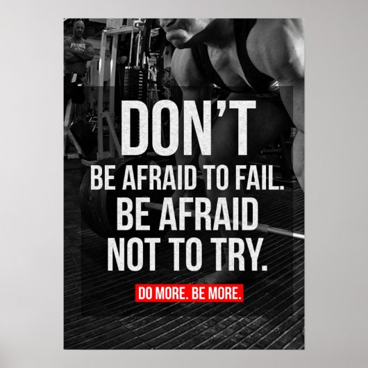 Poster Motivation de l'entraînement (Devant)