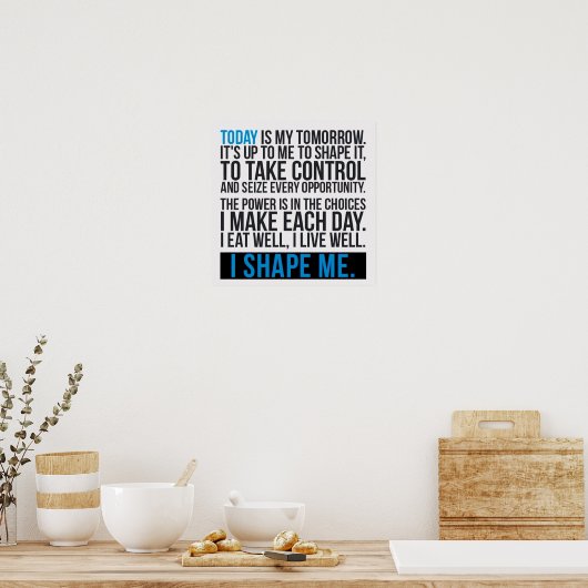 Poster Motivation de l'entraînement (Cuisine)