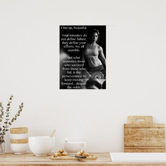 Poster Motivation de l'entraînement (Cuisine)
