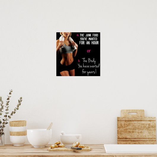 Poster Motivation de l'entraînement (Cuisine)