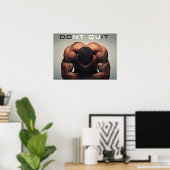 Poster Motivation de l'entraînement (Bureau à domicile)