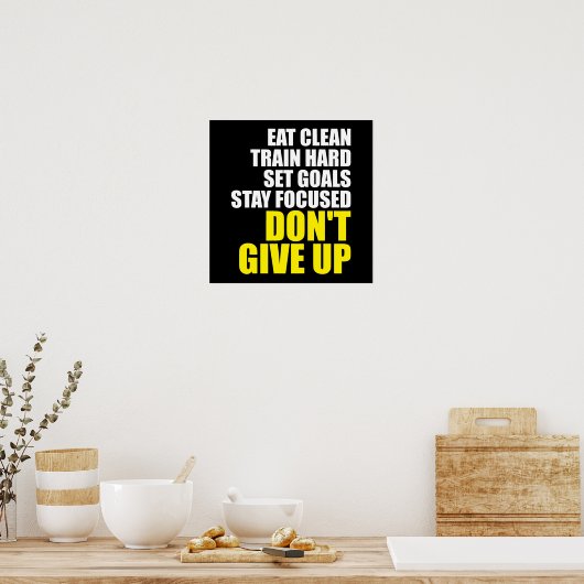 Poster Motivation de l'entraînement (Cuisine)