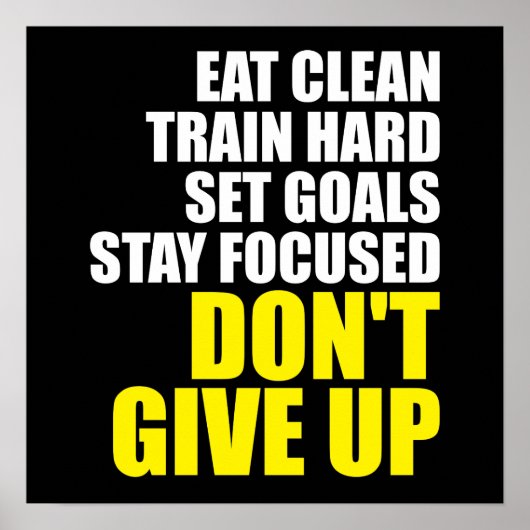 Poster Motivation de l'entraînement (Devant)