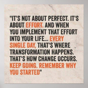 Poster Motivation de l'entraînement