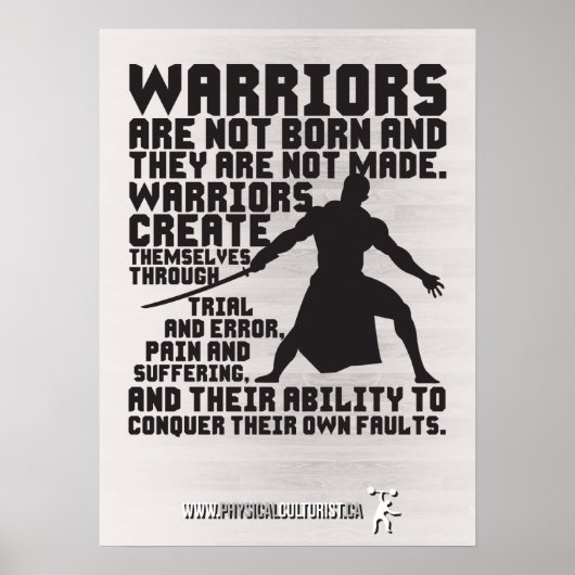 Poster Motivation de l'entraînement (Devant)