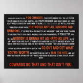 Poster Motivation de l'entraînement (Devant)