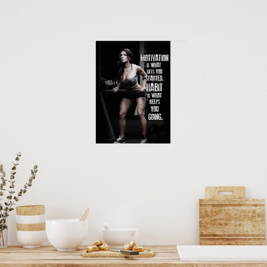 Poster Motivation de l'entraînement (Cuisine)