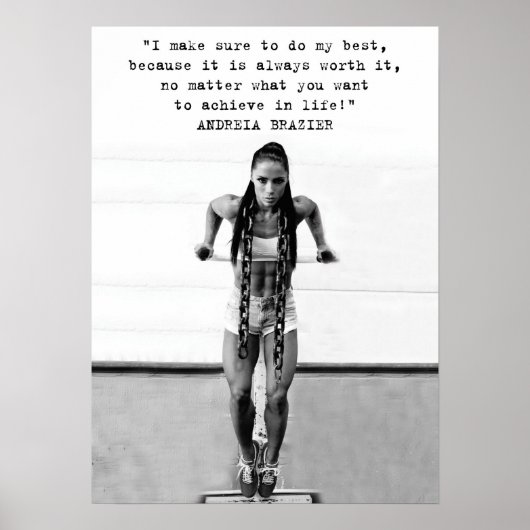 Poster Motivation de l'entraînement (Devant)