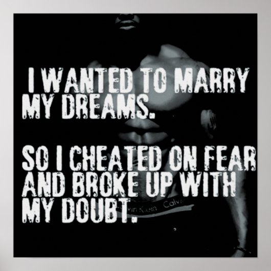 Poster Motivation de l'entraînement (Devant)