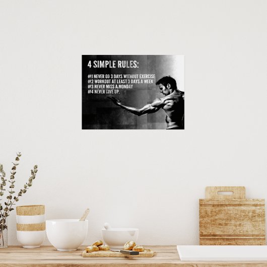 Poster Motivation de l'entraînement (Cuisine)