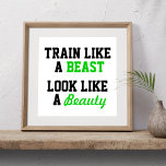 Poster Motivation de l'entraînement<br><div class="desc">Soyez motivé ou motivez les autres. Affiche idéale pour votre salle de sport,  votre chambre ou tout espace d'entraînement.</div>