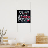Poster Motivation de l'entraînement (Cuisine)