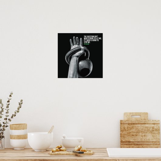 Poster Motivation de l'entraînement (Cuisine)