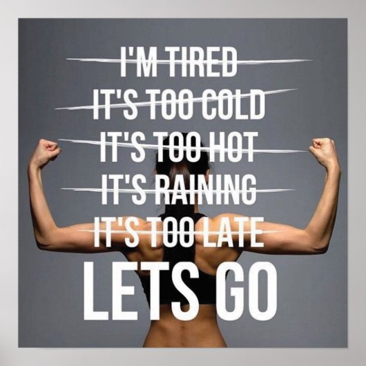 Poster Motivation de l'entraînement (Devant)