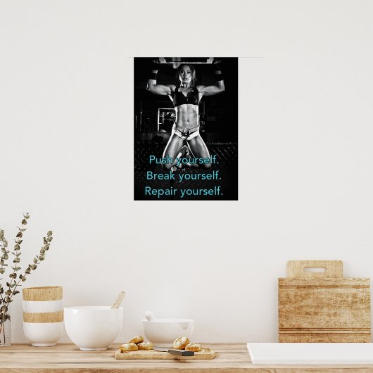 Poster Motivation de l'entraînement (Cuisine)