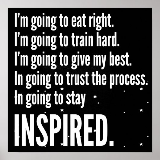 Poster Motivation de l'entraînement (Devant)