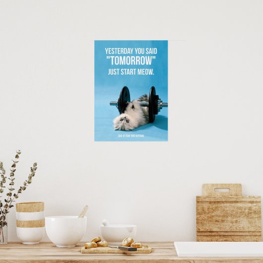 Poster Motivation de l'entraînement (Cuisine)