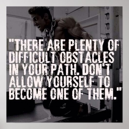 Poster Motivation de l'entraînement (Devant)