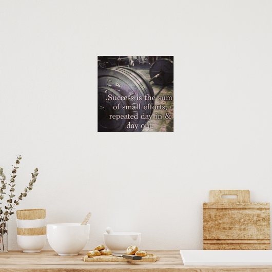 Poster Motivation de l'entraînement (Cuisine)