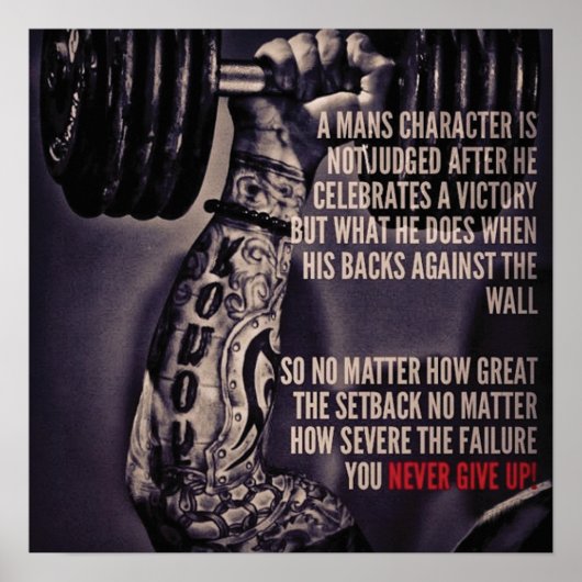 Poster Motivation de l'entraînement (Devant)