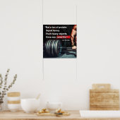 Poster Motivation de l'entraînement (Cuisine)