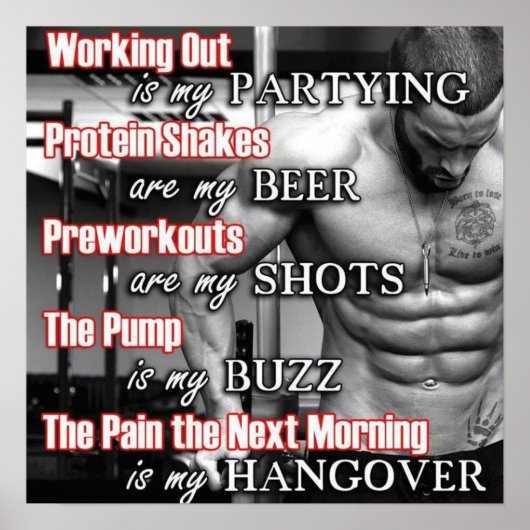 Poster Motivation de l'entraînement (Devant)