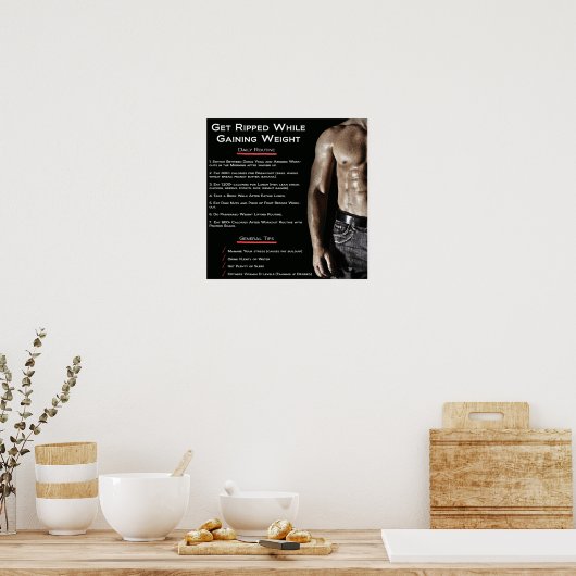 Poster Motivation de l'entraînement (Cuisine)