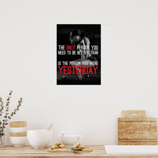 Poster Motivation de l'entraînement (Cuisine)