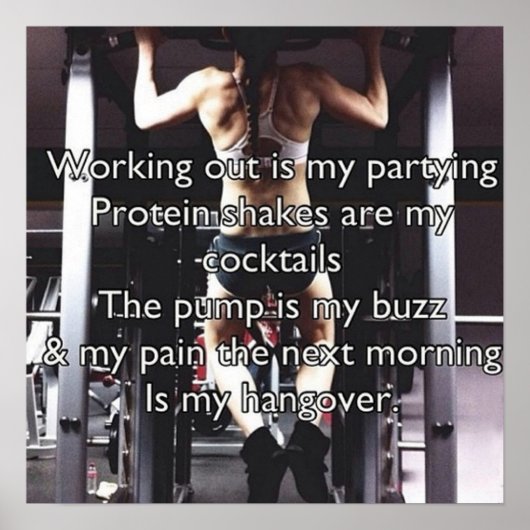 Poster Motivation de l'entraînement (Devant)