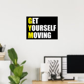 Poster Motivation de l'entraînement (Bureau à domicile)