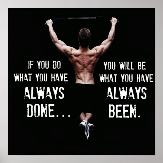 Poster Motivation de l'entraînement (Devant)