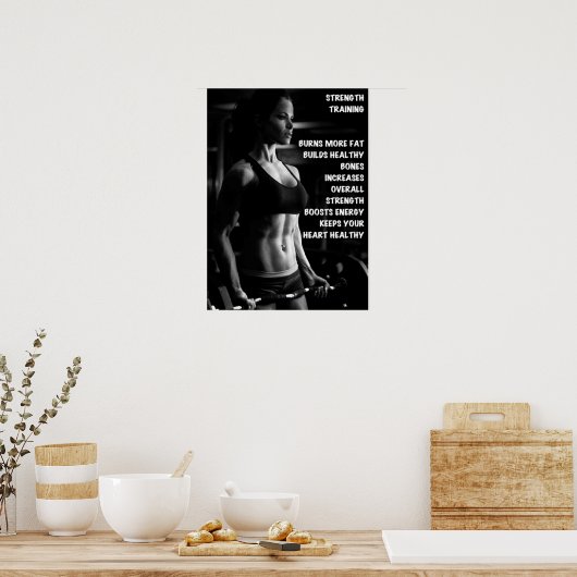 Poster Motivation de l'entraînement (Cuisine)