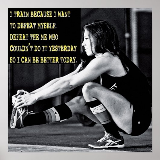 Poster Motivation de l'entraînement (Devant)