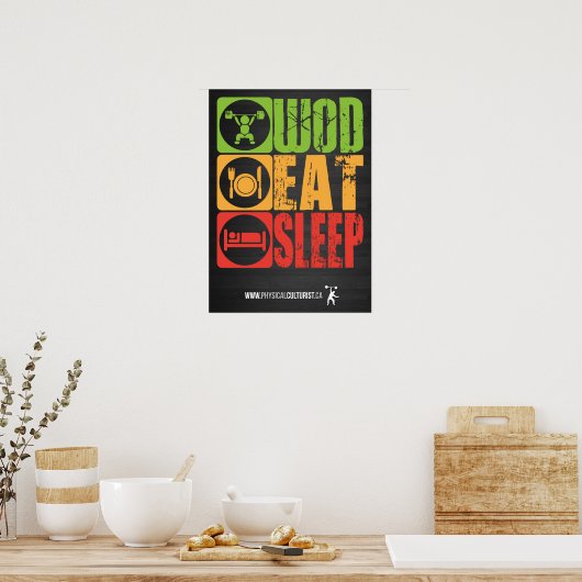 Poster Motivation de l'entraînement (Cuisine)