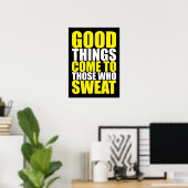 Poster Motivation de l'entraînement (Bureau à domicile)