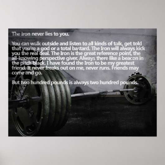 Poster Motivation de l'entraînement (Devant)
