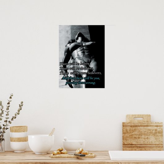 Poster Motivation de l'entraînement (Cuisine)