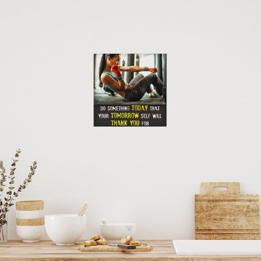 Poster Motivation de l'entraînement (Cuisine)