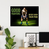 Poster Motivation de l'entraînement | Citation de chasseu (Bureau à domicile)