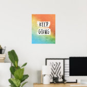 Poster Motivation de l'entraînement, Continuer, Impressio (Bureau à domicile)