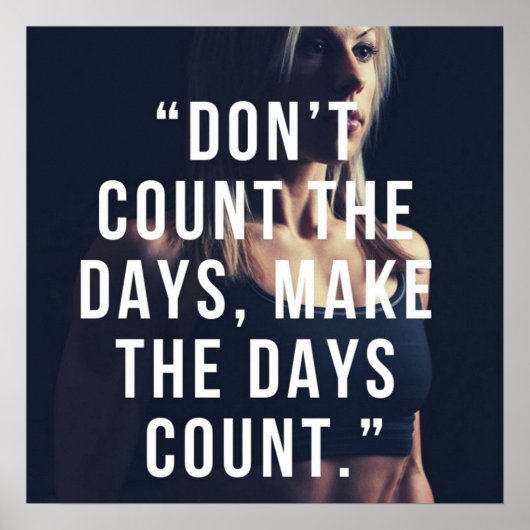 Poster Motivation de l'entraînement de gym (Devant)