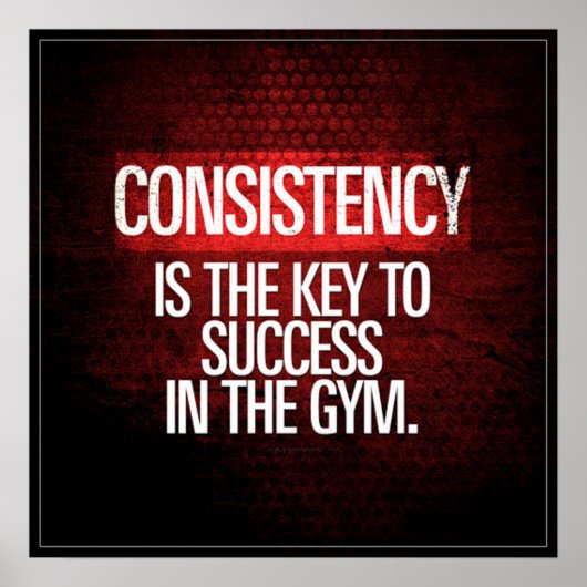 Poster Motivation de l'entraînement de gym (Devant)