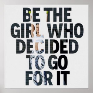 Poster Motivation de l'entraînement de gym