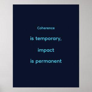 Poster Motivation de l'ingénieur quantique cyan marine
