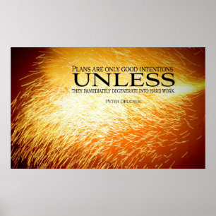 Poster Motivation de travail dur Imprimer