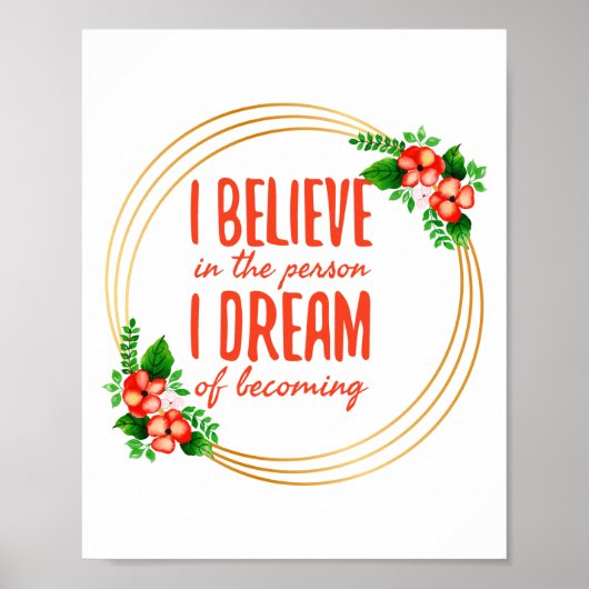 Poster Motivation des paroles pour le succès et la lutte  (Devant)