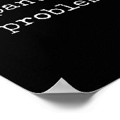 Poster Motivation drôle Pas de pantalon, pas de problème (Coin)