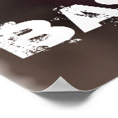 Poster Motivation du baseball rétro (Coin)