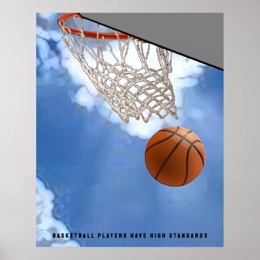 Poster Motivation du basket-ball (Devant)