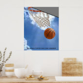Poster Motivation du basket-ball (Cuisine)
